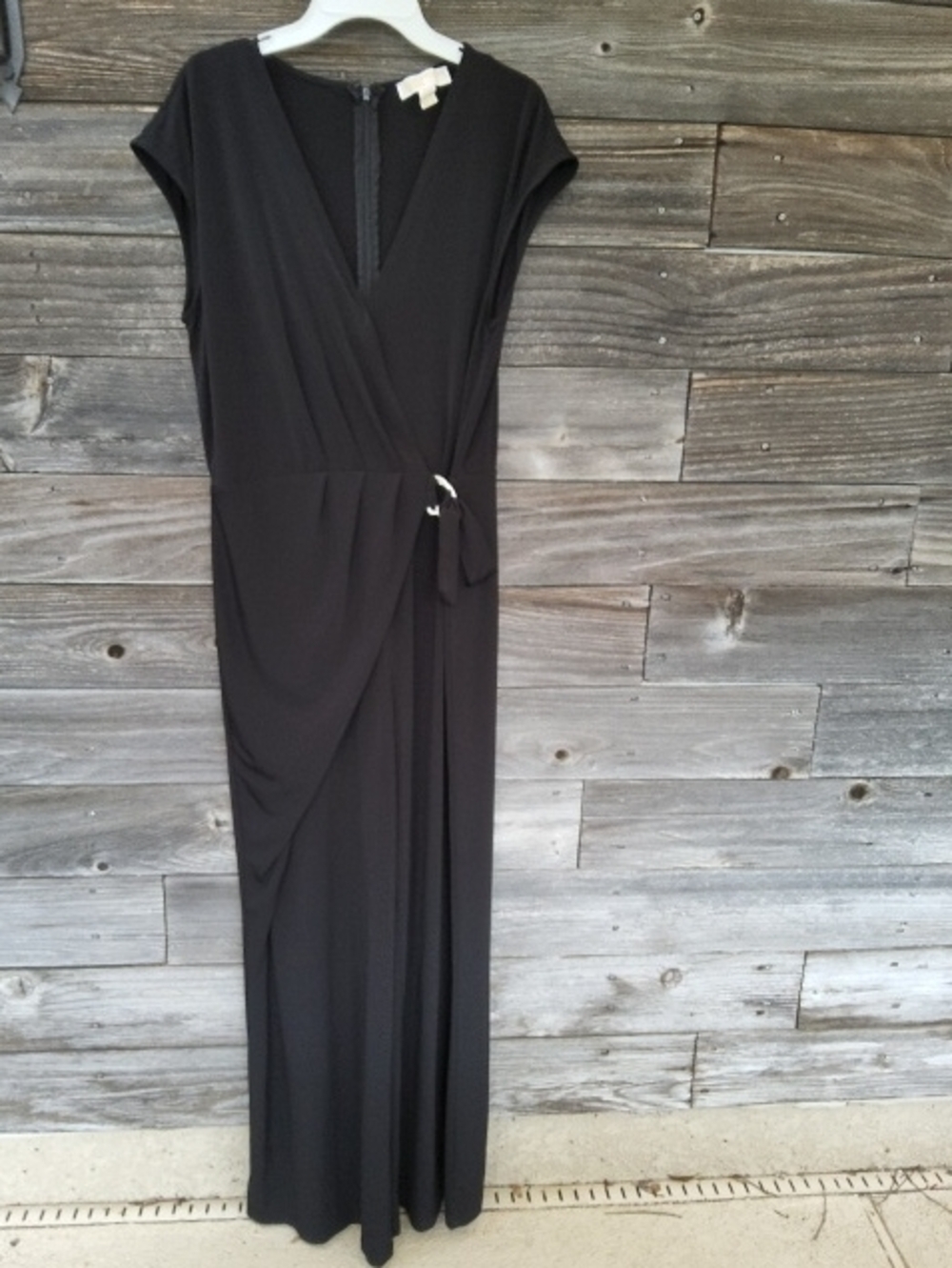 Michael Kors Black Wrap Maxi Jumpsuit Size XL